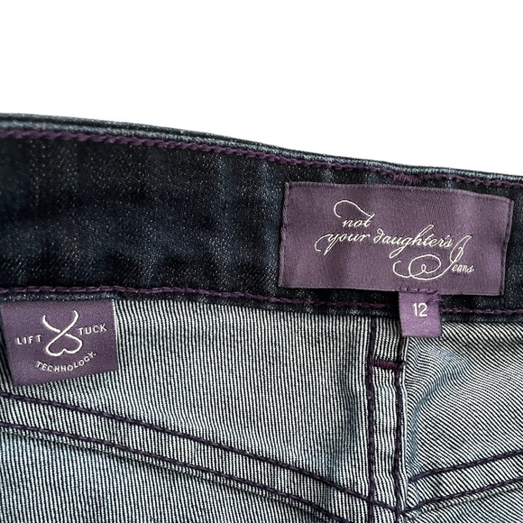 NYDJ High Rise Bootcut Dark Wash Jeans - Sz 12 - Picture 7 of 11